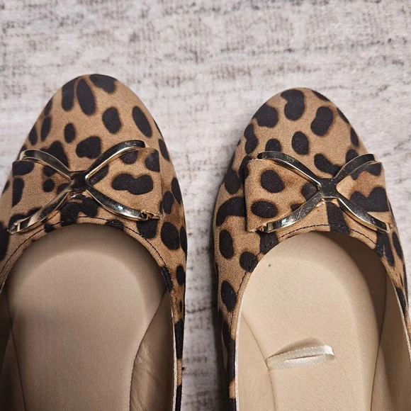 Cato Women's Leopard Print Ballet Flats - Picture 4 of 5